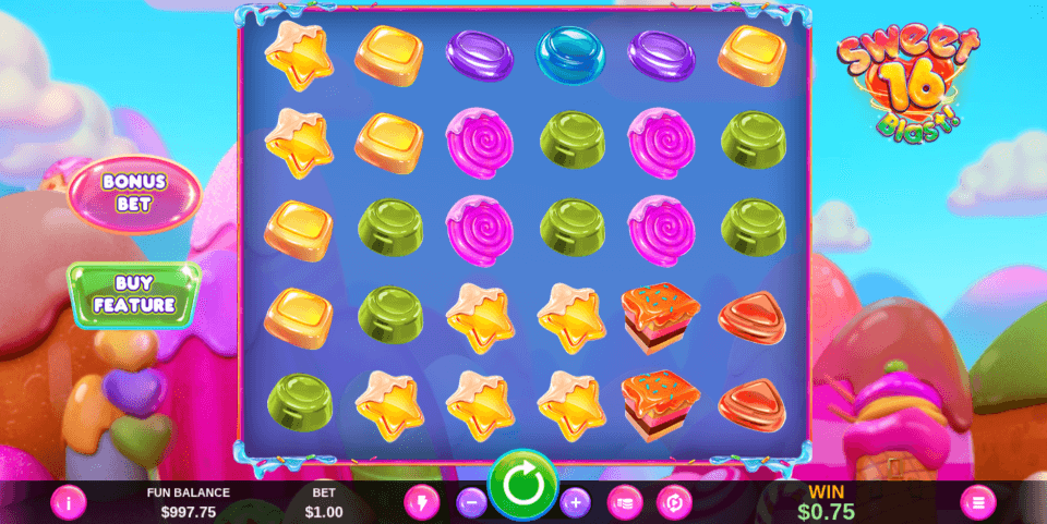 sweet 16 blast rtg free spins spinmybonus