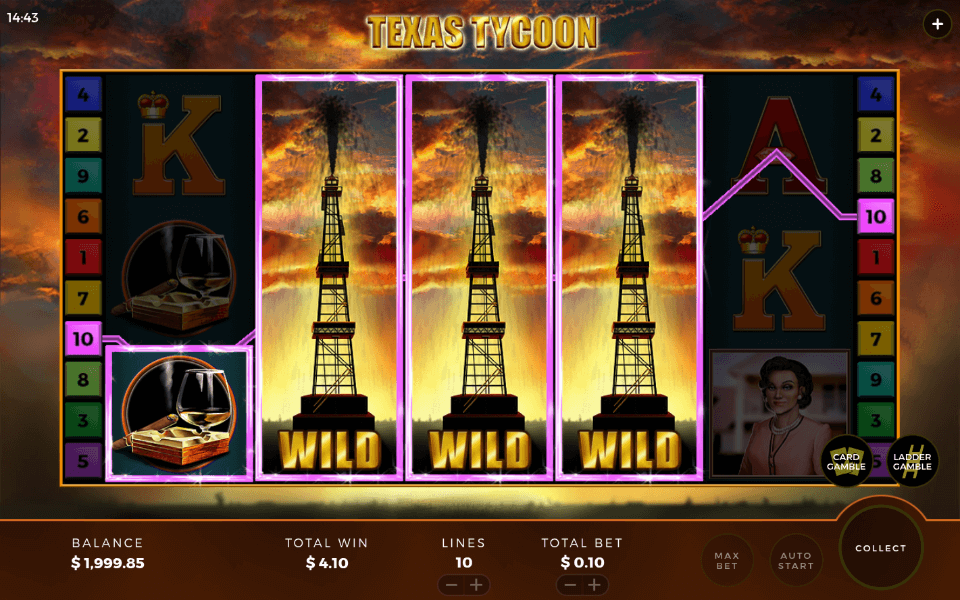 texas tycoon slot wild feature