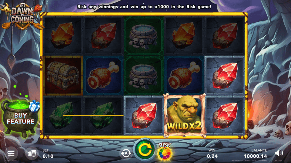 Risk and Buy feature within The Dawn Is Coming game