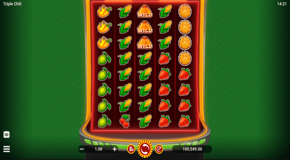 reels of triple chilli slot